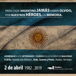 El 2 De Abril Se Realizara El Acto Por El Dia Del Veterano Y Los Caidos En La Guerra De Malvinas Municipalidad De Viedma